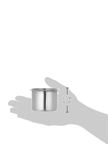 10 Regular Silver Drop-in Cup Holders for Poker and Card Tables- 2.3 in Tall x 3.18 in Wide, for Beer & Water Bottles, Cans Small (Pack of 10)
