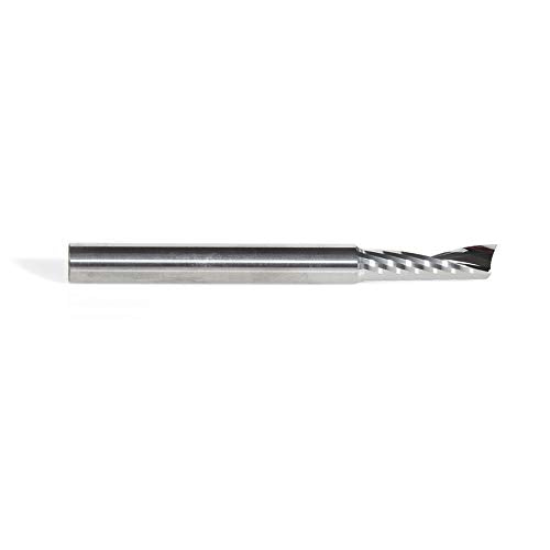 Amana Tool - 51495 Metric Solid Carbide CNC Spiral 'O' Single Flute, Plastic Cutting 6 Dia 6 D x 20 CH x 6 SHK