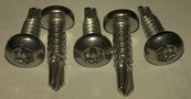 #8 x 1/2" Pan Head Torx Pin-in Self-Drilling Security Screws - 410 Stainless - 100/BX