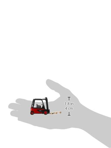 Siku 1311, Forklift, Metal/Plastic, Red/Black, Incl. 1 Pallet, Movable Fork