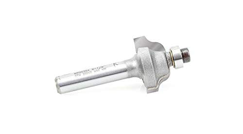 Amana Tool - MRD0304 Carbide Tipped Miniature Roman Ogee 25/32 Dia x 3/8 x 1/4" Shank