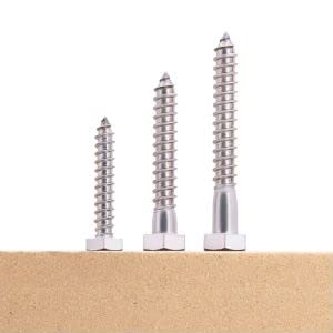 1/2 x 1-1/2" (8 pcs) Hex Lag Screws, 304 Stainless Steel 18/8, Hexagon Head Lag Bolts, Hex Head Wood Screws 1/2 x 1-1/2 8