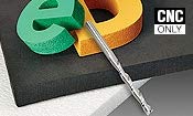 Amana Tool - 46562 Solid Carbide CNC Foam Cutting Down-Cut Square End Spiral 1/8 Dia x 1-1