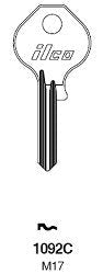 Kaba Ilco 1092C/M17 Key Blank, (10-Pack)10