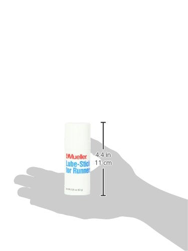 MUELLER Sports Medicine Lube Stick for Runners, Anti-Chafing Stick for Men and Women, Skin Protection on Feet, Heel, Groin, Arms, Chest, Running Accessories, 2.25oz