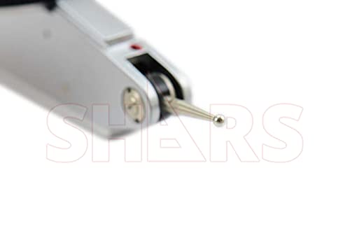 Shars 0.008" Large Face Dial Test Indicator, .0001" Graduation, 1.5" Face Diameter 303-3210 P] White .008" x .0001" 303-3210