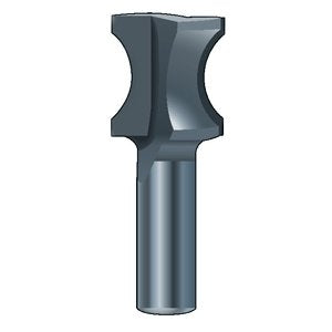 Whiteside Router Bits 1470 Oval Edge Bit with 7/8-Inch Bead, 5/32-Inch Depth and 1-1/4 -Inch Cutting Length