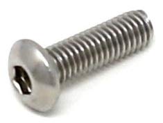 iexcell 100 Pcs M3 x 10mm Thread Pitch 0.5 mm Stainless Steel 304 Hex Socket Button Head Cap Screws Bolts Kit