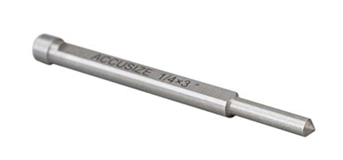 Accusize Industrial Tools Hss Annular Cutter 1-7/8'' by 1'' Cutting Depth in Strong Box with 1 Pc Pilot Pin 1/4'' by 3'', 2080-2035pin | CBN Ground HSS Cutter With 3/4 in Weldon Shank and 1/4 in x 3 in Pilot Pin for Steel, ANSI Standard