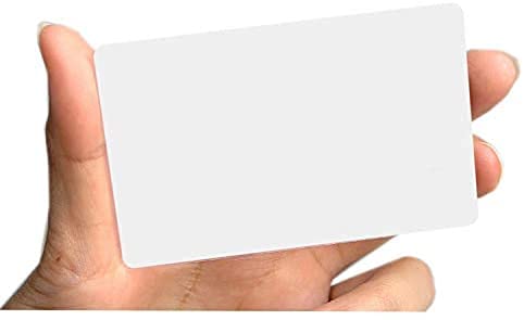 10 Pack 1K RFID Smart Intelligent Cards Compatible with Mifare Classic 1K 13.56MHz 14443A Card White Card Hotel Key Cards Access Control Card Printable on Card Printers CR80 3 3/8" x 2 1/8" 10pcs