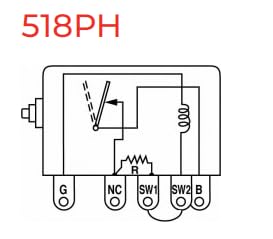 12V Magnetic Switch 25700287 518PH-12 Compatible with Murphy Switchgage for Bandit Chipper Marine Diesel Engine Heavy Duty Diesel Generator Engines and Distributor Ignition