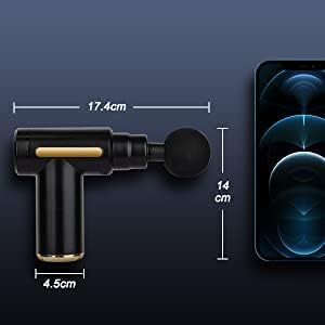 K&T Myofascial Release Mini with 4 Types of Heads, Lightweight, Compact, Compact, Portable, Convenient for Training, Muscle Exercise, Japanese Instruction Manual Included (Black) - NewNest Australia