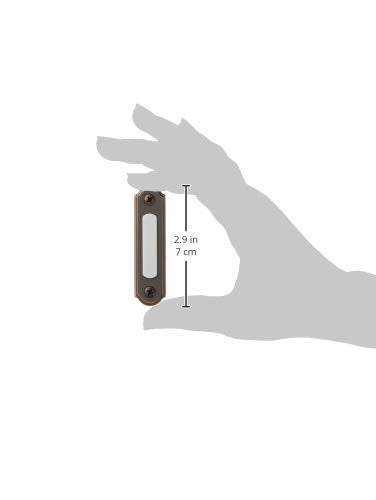 Heath Zenith SL-257-02 Wired Push Button, Oiled-Rubbed Bronze 1 Pack