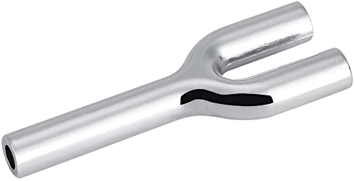 Double Barrel Tube Metal Y-shaped Mini Muffler Connector to Bottle Lab Fitting Fixture