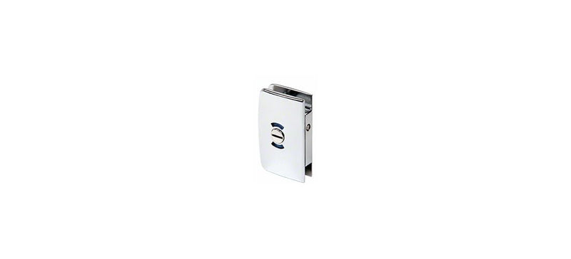 CRL Chrome Swinging Glass Door Lock with Indicator for 5/16" to 1/2" Glass