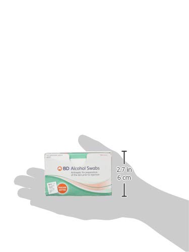 BD Alcohol Swabs 100 Each White 100 Count (Pack of 1)