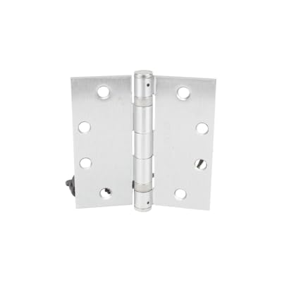 Seco-Larm SD-H412 Electric Transfer Hinge, Provides A Vandal-Resistant Method for Protecting and Concealing Wires Between A Hollow Door and Door Frame, Dimensions 4.5"x4.5"x 0.125"