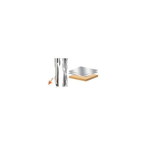 Amana Tool HSS1662 Double Flute Spiral Router Bits Metal Aluminum Cutting 1/2 D x 1-1/2 x 1/2 Inch Shank Down-Cut Router Bit High Speed Steel