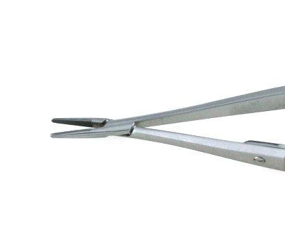 TC Castroviejo Needle Holder 5.5" Straight Tungsten Carbide Inserts Serrated Jaws with Lock | Medixplus