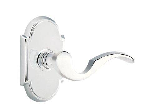 Emtek Passage Set, Style 8 Rosette, Cortina Lever (Right Hand, Oil Rubbed Bronze)