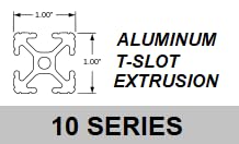 Roll-in T-Nut with Ball Spring, 1/4-20 Tap, No Step, 10 Series, 48 PCS