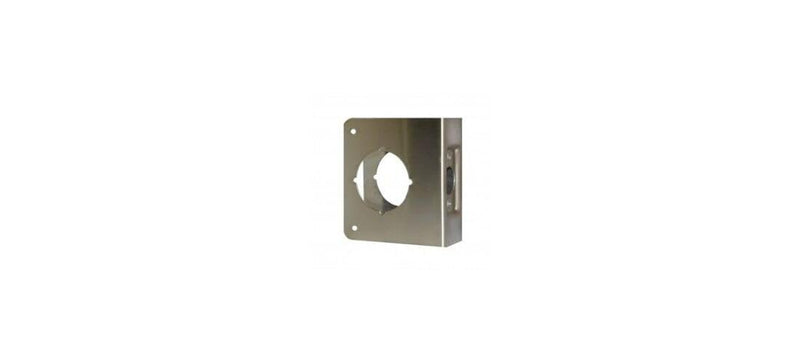 Don-Jo 81-S-CW Classic Wrap-Around Plate, 22 Gauge Stainless Steel , Satin Stainless Steel Finish, 4-1/4" x 4-1/2", For Cylindrical Door Locks