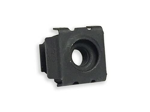 RackGold® Black M6 Cage Nuts 100 Pack - USA Made