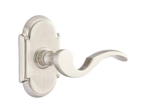 Emtek Passage Set, Style 8 Rosette, Cortina Lever (Right Hand, Oil Rubbed Bronze)
