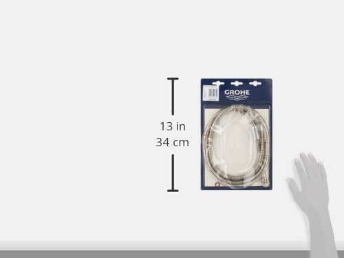 Grohe 46092000 LadyLux Hose, 15mm x ½ x 1500 inches, Chrome StarLight Chrome