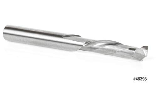 Amana Tool - 46393 CNC Solid Carbide Mortise Compression Spiral 1/4 Dia x 1" 4 Sha