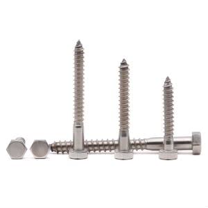 (10 PCS) 3/8 x 1-1/4" Stainless Steel Hex Lag Screws Bolts, 304 Stainless Steel Hexagon Head Lag Wood Screws, Full Thread, by RoyceMart 3/8 x 1-1/4" 10