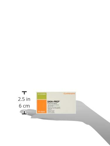 Smith+Nephew SKIN-PREP◊ Wipes, Protective Dressing Wipes, Skin Barrier Film, Contains Alcohol, Box of 50 50 Count (Pack of 1)