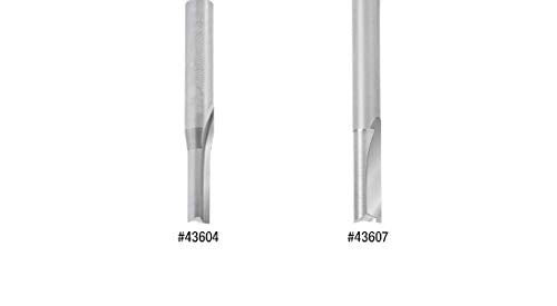 Amana Tool - 43600 Solid Carbide Double Straight Flute Plastic Cutting 1/8 Dia x 1/2 x 1/4