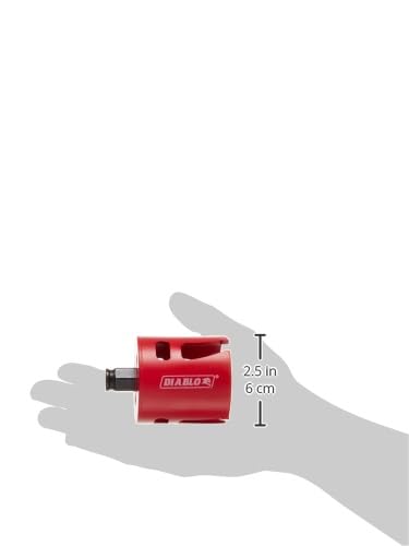Diablo Demo Demon Carbide Teeth Rough-in Hole Saw - Compatible with SnapLock Plus Mandrel System - 2-9/16" Diameter, 2-3/8" Length - DHS2563CTR One Size