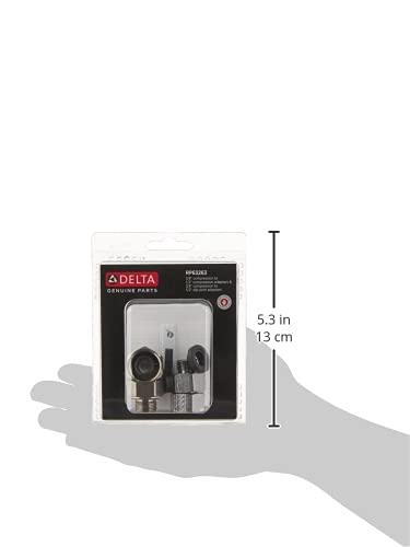 Delta Faucet RP63263, Chrome,1/2' x 3/8' 7/8" Black