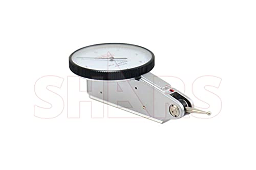Shars 0.008" Large Face Dial Test Indicator, .0001" Graduation, 1.5" Face Diameter 303-3210 P] White .008" x .0001" 303-3210