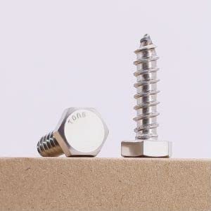1/2 x 1-1/2" (8 pcs) Hex Lag Screws, 304 Stainless Steel 18/8, Hexagon Head Lag Bolts, Hex Head Wood Screws 1/2 x 1-1/2 8