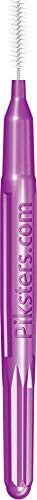Piksters Interdental Brushes, 35 pk, Size 1, Interdental Tooth Brush for Tight Gaps, Gum Soft Bristles for Plaque Removal, Safe for Braces 35 Count (Pack of 1) Size 1 (Purple)