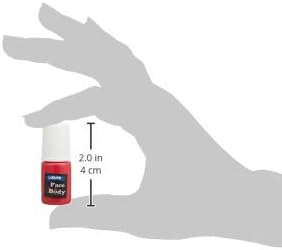 Derivan 50000724 Face & Body Paint, 0.1 fl oz (4 ml), Mini Bottle, Normal Colors, Set of 6 Colors - NewNest Australia