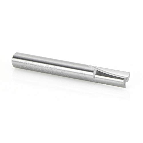 Amana Tool - 43812 Solid Carbide Straight Plunge 1/4 Dia x 1/2 x 1/4" Shank Router Bit