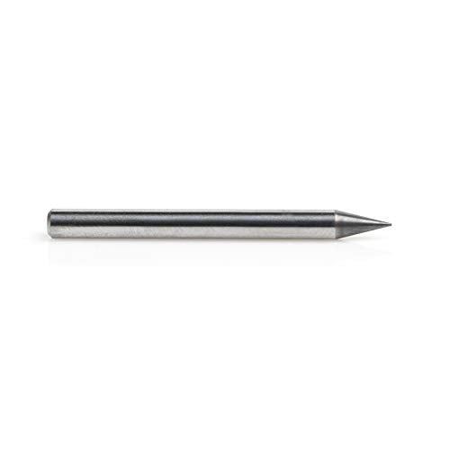 Amana Tool - 51719 AlTiN Coated CNC Steel, Stainless Steel & Composite Square Mini End Mil 0.010 D x 0.030 CH x 1/8 SHK
