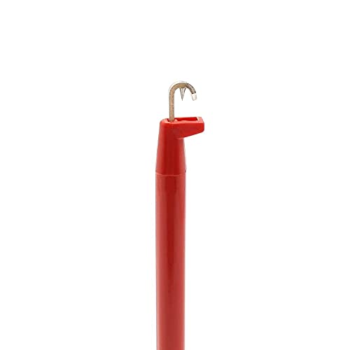 E-Z-Hook Insulation-Piercing Macro-Hook to Standard (4 mm) Banana Plug 36" Test Lead (18 AWG PVC) - Set of 2: Red, Black (BXJL-36R/B)