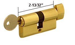 C.R. Laurence Brass Keyed Alike Cylinder Lock with Thumbturn By HandsOnCo