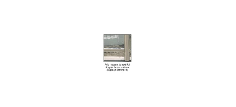 CRL CR15BAPS 316 Polished Stainless CRS Rail Adaptor for Level Bottom Rails Polished Stainless Steel