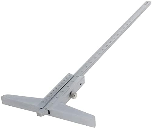 Utoolmart Depth Gauge Vernier Caliper 150mm X 0.02mm, Precision Carbon Steel Measuring Tool 1Pcs