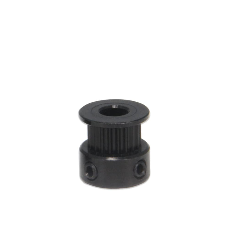 Zeberoxyz 10pcs/Set GT2 Pulleys Wheel 20 Teeth 6.35mm Bore Black Aluminum Timing Belt Idler Pulleys for 3D Printer 6mm Width Timing Belt (20T-6.35mm Bore-Black) 20T-6.35mm Bore-Black