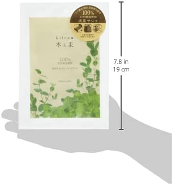 Harukodo Wood and Fruit Deodorizing Sachet, Mint & Eucalyptus Sachet, Deodorizing, Aromatic, Product Size: 5.5 x 7.9 x 0.5 inches (140 x 200 x - NewNest Australia