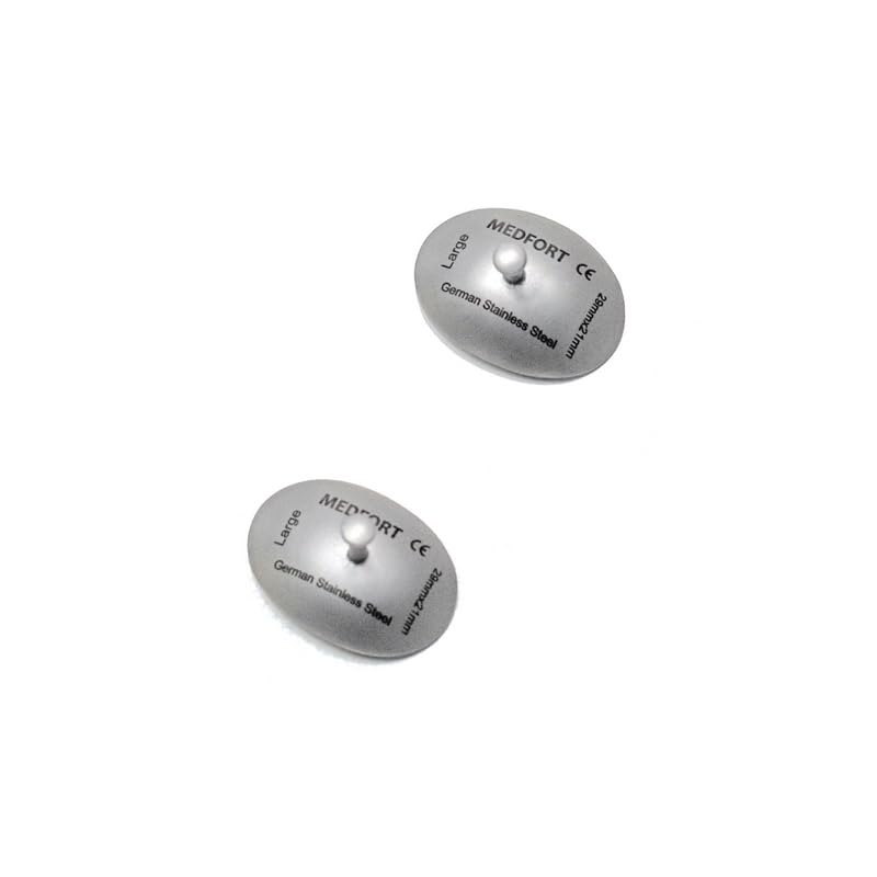 Stainless Steel Corneal Eye Shield Protectors, 29mm x 21mm (Large), Set of 2