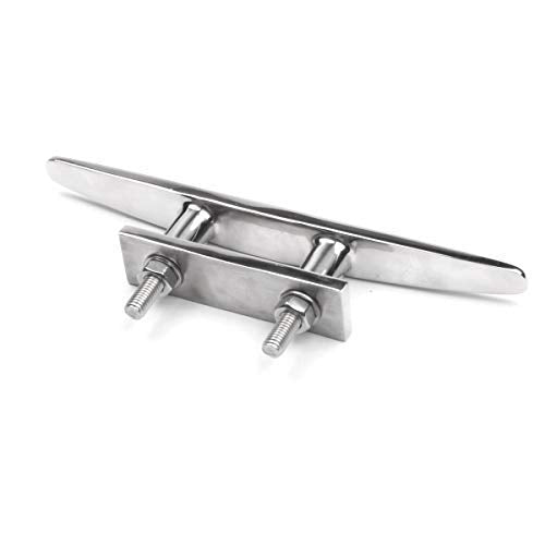 316 Stainless Steel 5" Open Base Boat Cleat Pack of 2