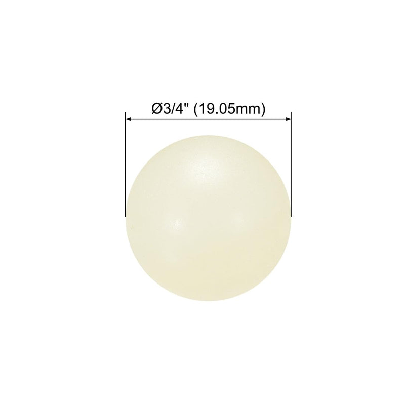uxcell 3/4-inch PA Nylon Solid Plastic Balls, Precision Bearing Ball 2pcs 3/4"